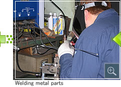 Welding metal parts