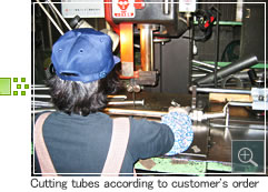 Cutting tubes according to customer's orde